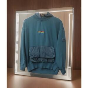 Aries Wunderworld Nylon Hybrid Hoodie Sweatshirt Mens Size M